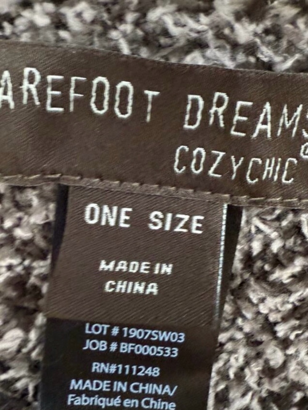 Barefoot Dreams Animal Print Poncho - Black and Cream - Picture 3 of 7